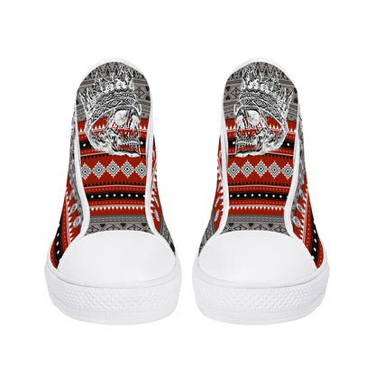 Mens High Top Canvas Shoes - Customized Tongue