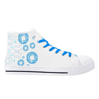 Mens High Top Canvas Shoes - Customized Tongue