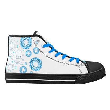 Mens High Top Canvas Shoes - Customized Tongue