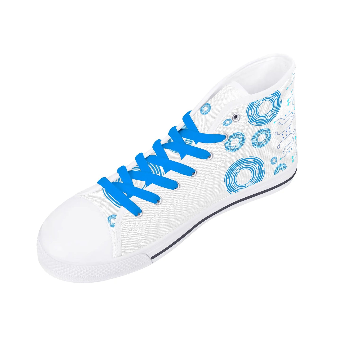 Mens High Top Canvas Shoes - Customized Tongue