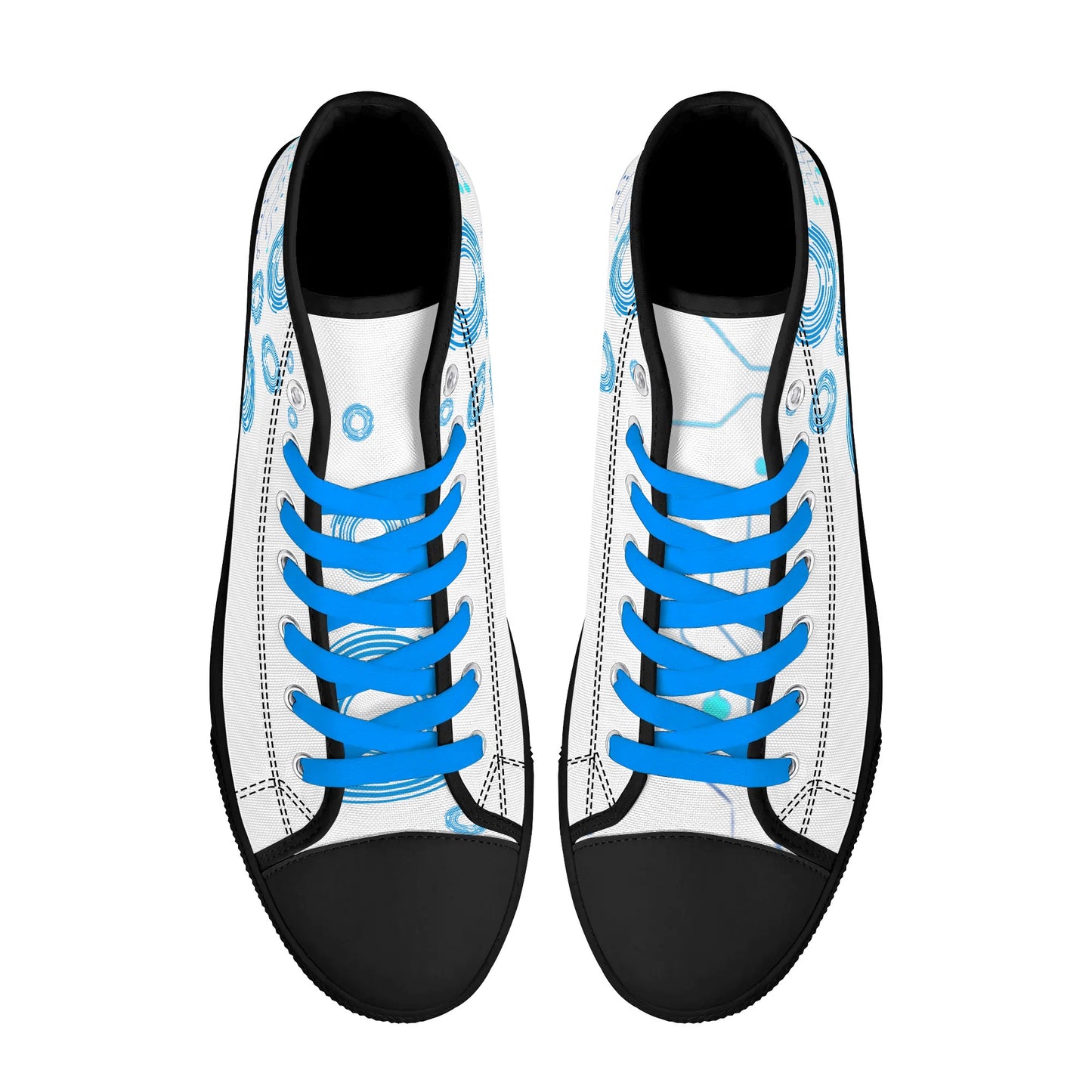 Mens High Top Canvas Shoes - Customized Tongue