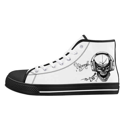 Mens High Top Canvas Shoes - Customized Tongue