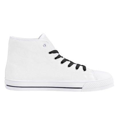 Mens High Top Canvas Shoes - Customized Tongue