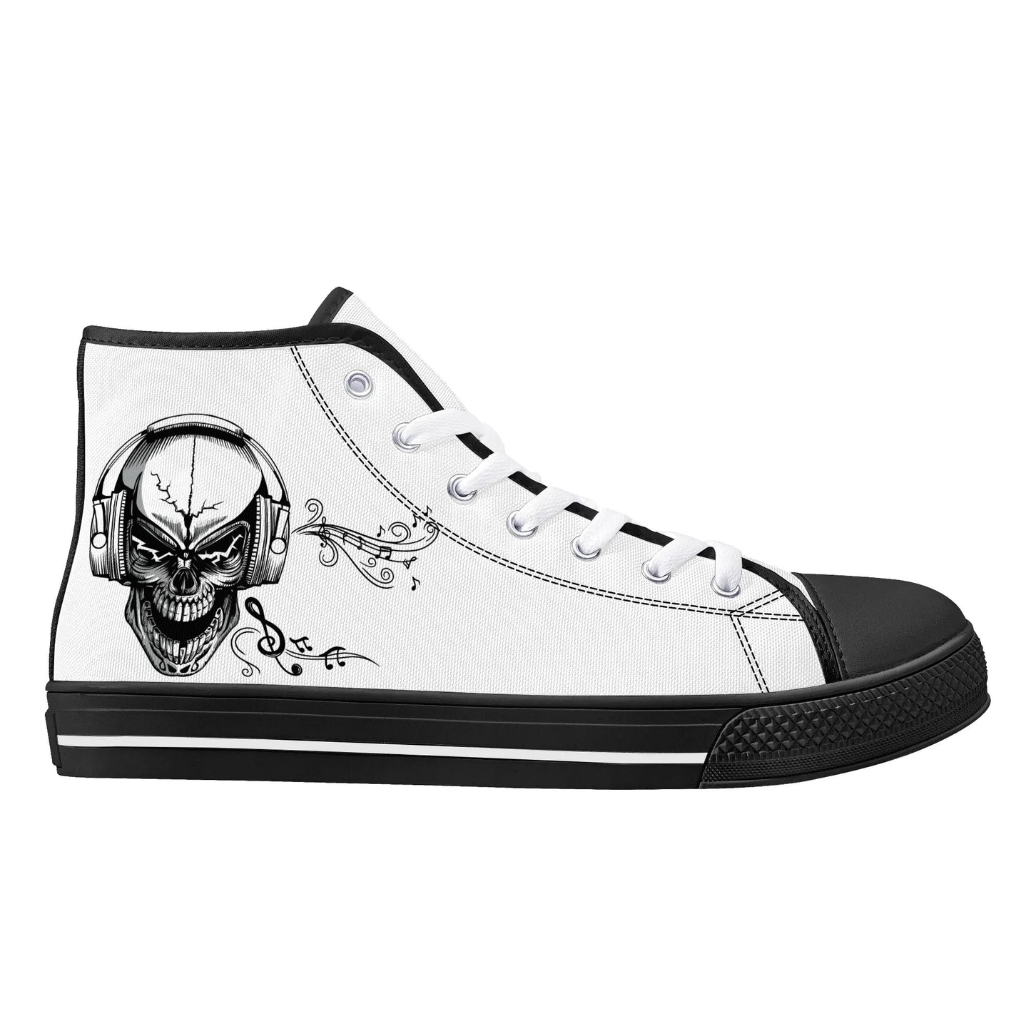 Mens High Top Canvas Shoes - Customized Tongue