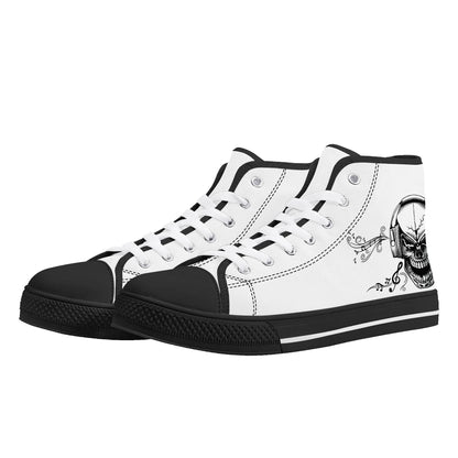 Mens High Top Canvas Shoes - Customized Tongue