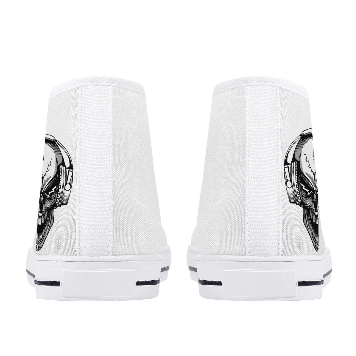 Mens High Top Canvas Shoes - Customized Tongue