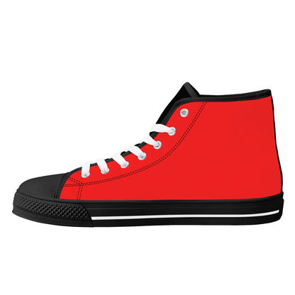 Mens High Top Canvas Shoes - Customized Tongue