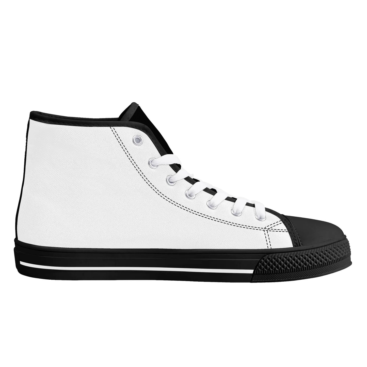 Mens High Top Canvas Shoes - Customized Tongue