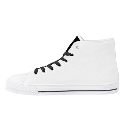 Mens High Top Canvas Shoes - Customized Tongue