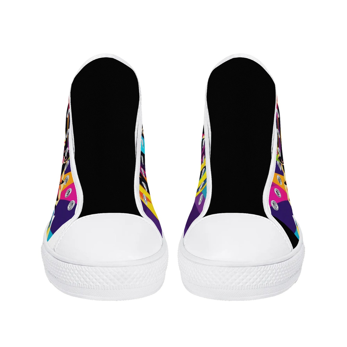 Mens High Top Canvas Shoes - Customized Tongue