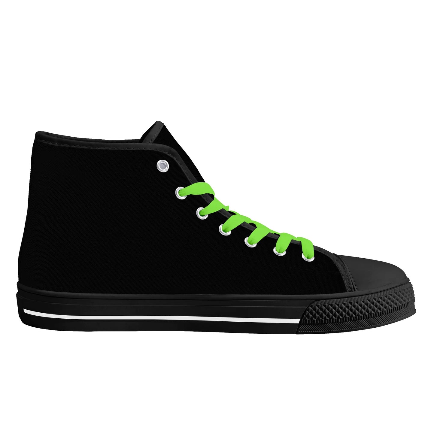 Mens High Top Canvas Shoes - Customized Tongue