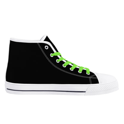 Mens High Top Canvas Shoes - Customized Tongue