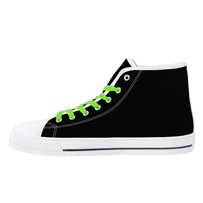 Mens High Top Canvas Shoes - Customized Tongue