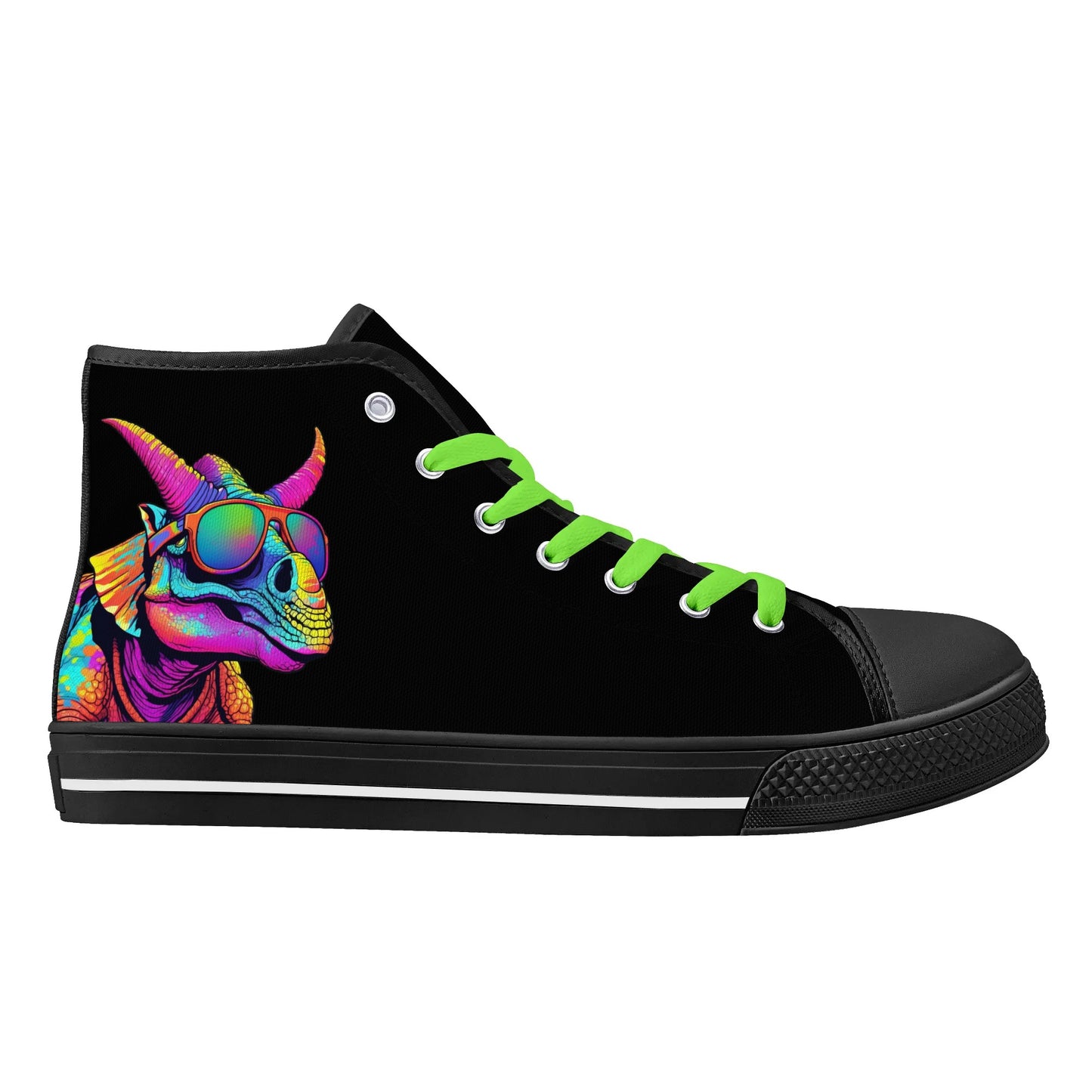 Mens High Top Canvas Shoes - Customized Tongue