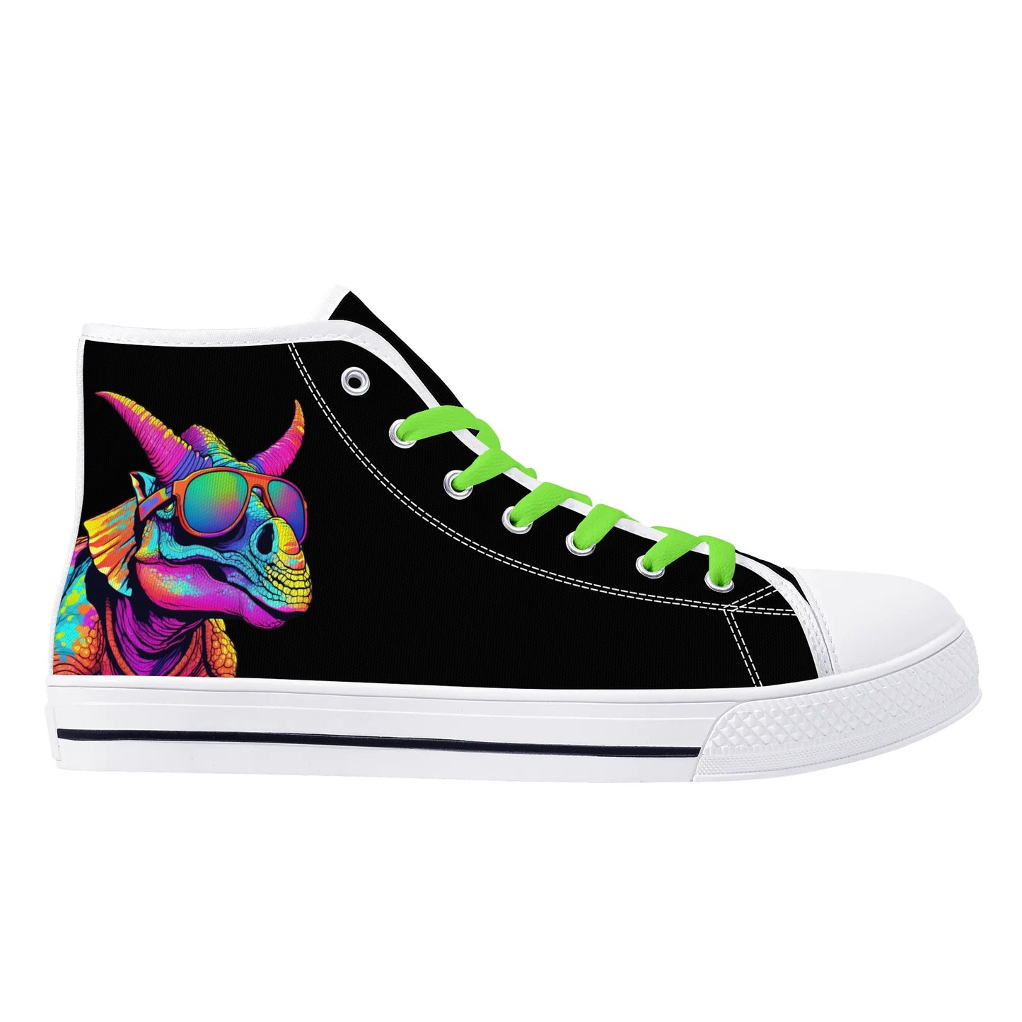 Mens High Top Canvas Shoes - Customized Tongue