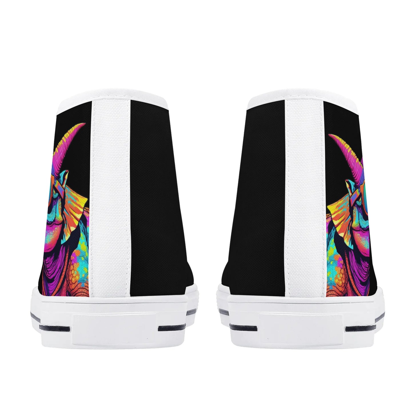 Mens High Top Canvas Shoes - Customized Tongue