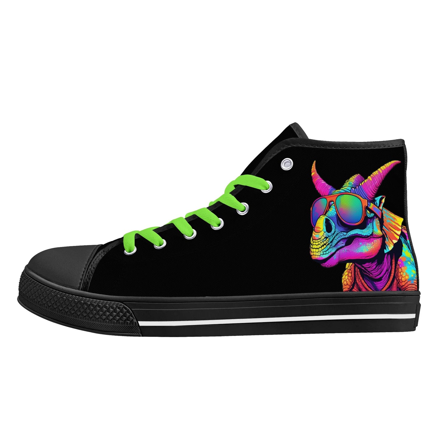 Mens High Top Canvas Shoes - Customized Tongue