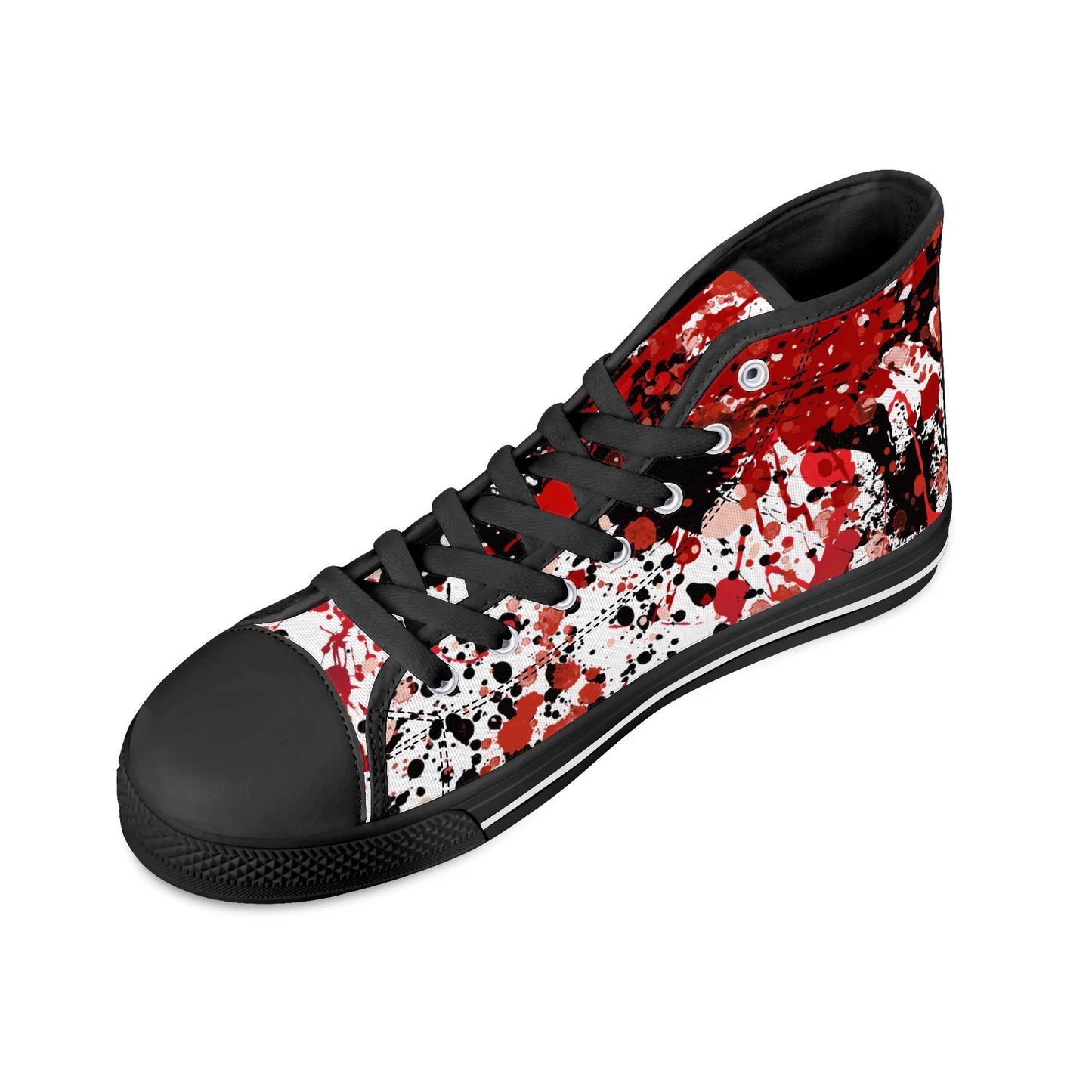 "Halloween", Screaming Ghost Face, Scream- Mens High Top Canvas Shoes