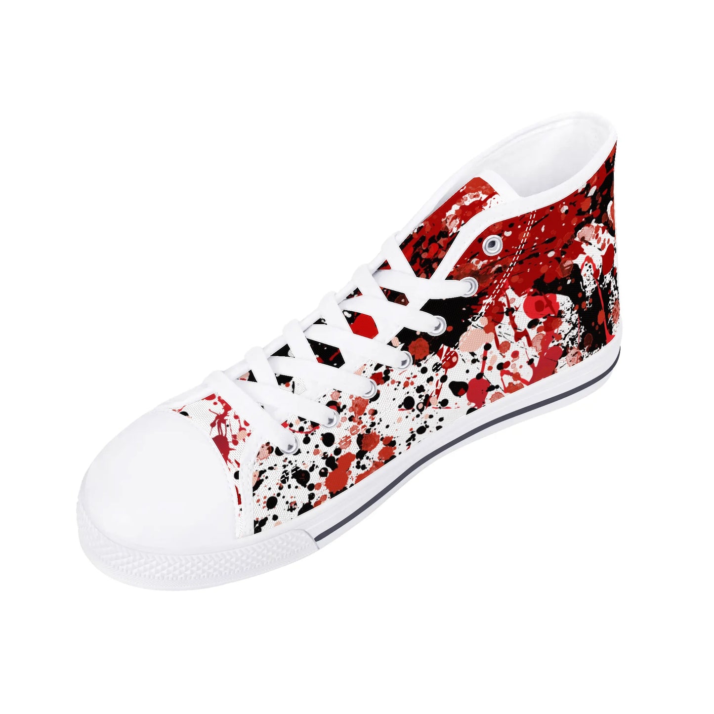 "Halloween", Screaming Ghost Face, Scream- Mens High Top Canvas Shoes