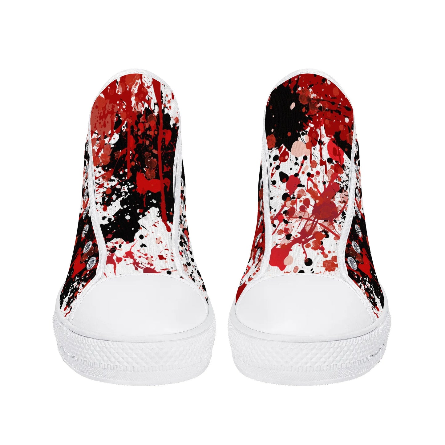 "Halloween", Screaming Ghost Face, Scream- Mens High Top Canvas Shoes