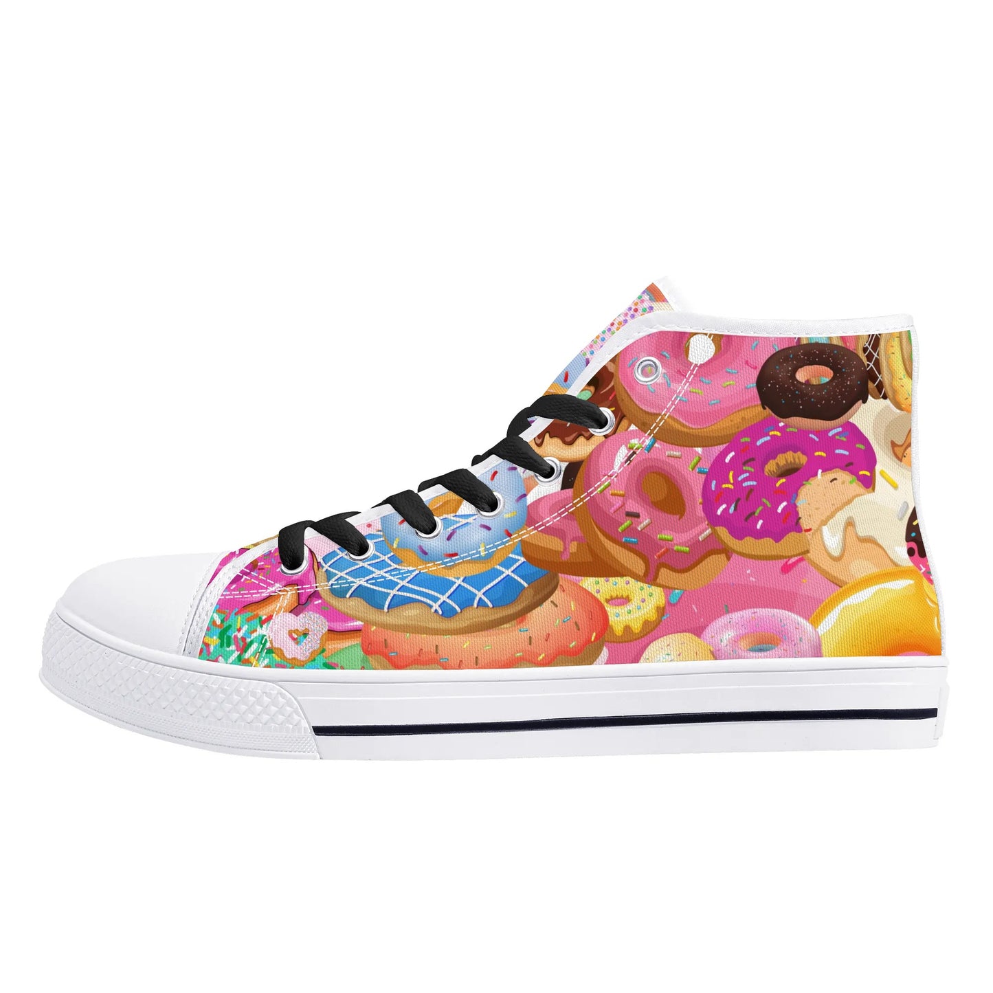 Mens High Top Canvas Shoes - Customized Tongue