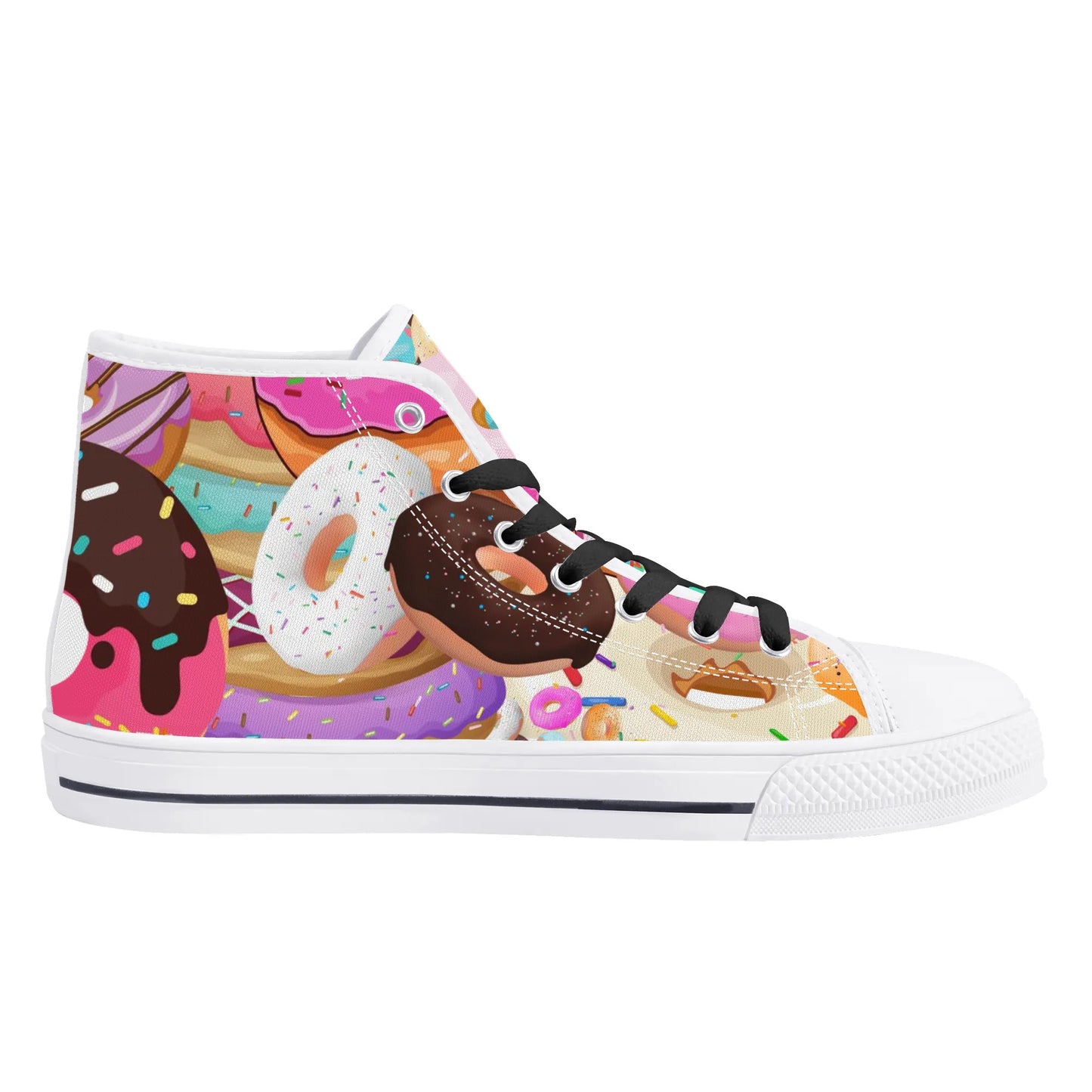 Mens High Top Canvas Shoes - Customized Tongue