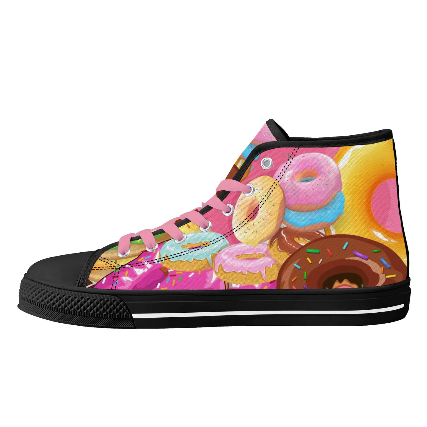 Mens High Top Canvas Shoes - Customized Tongue