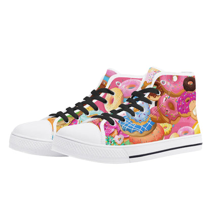 Mens High Top Canvas Shoes - Customized Tongue