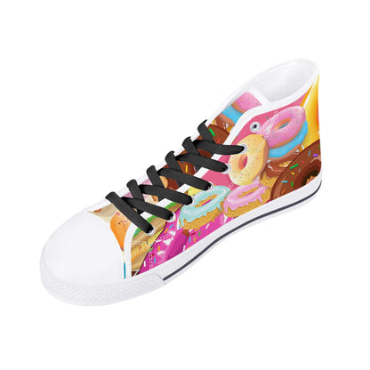 Mens High Top Canvas Shoes - Customized Tongue