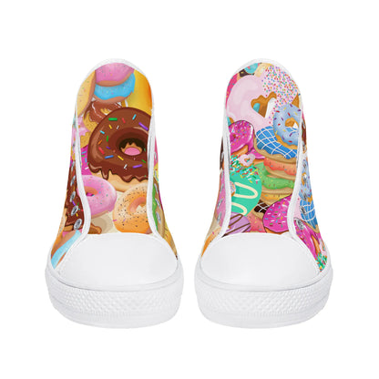 Mens High Top Canvas Shoes - Customized Tongue