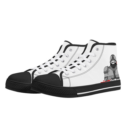 Mens High Top Canvas Shoes - Customized Tongue