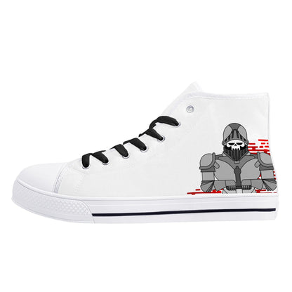 Mens High Top Canvas Shoes - Customized Tongue