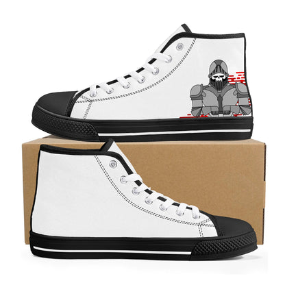 Mens High Top Canvas Shoes - Customized Tongue