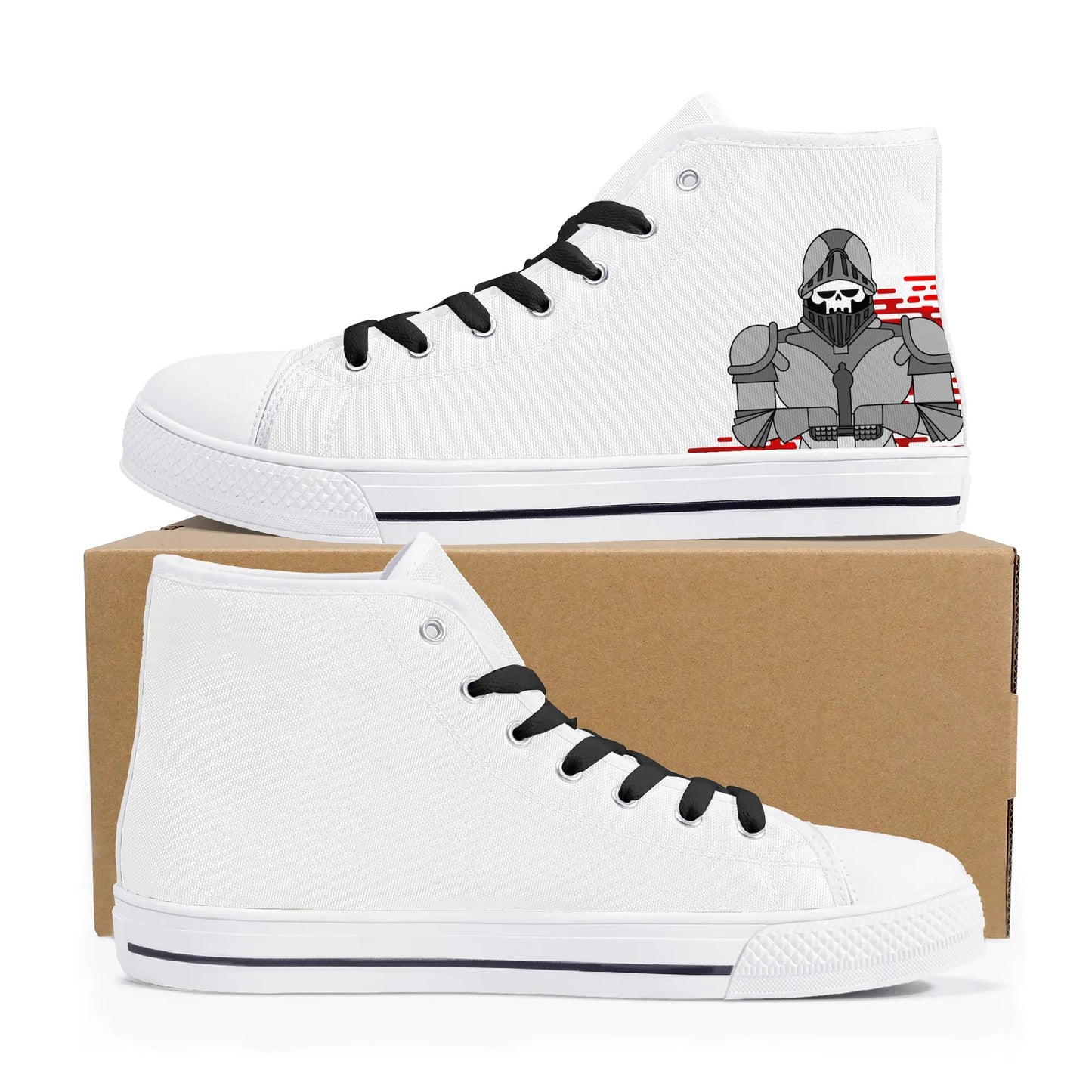 Mens High Top Canvas Shoes - Customized Tongue