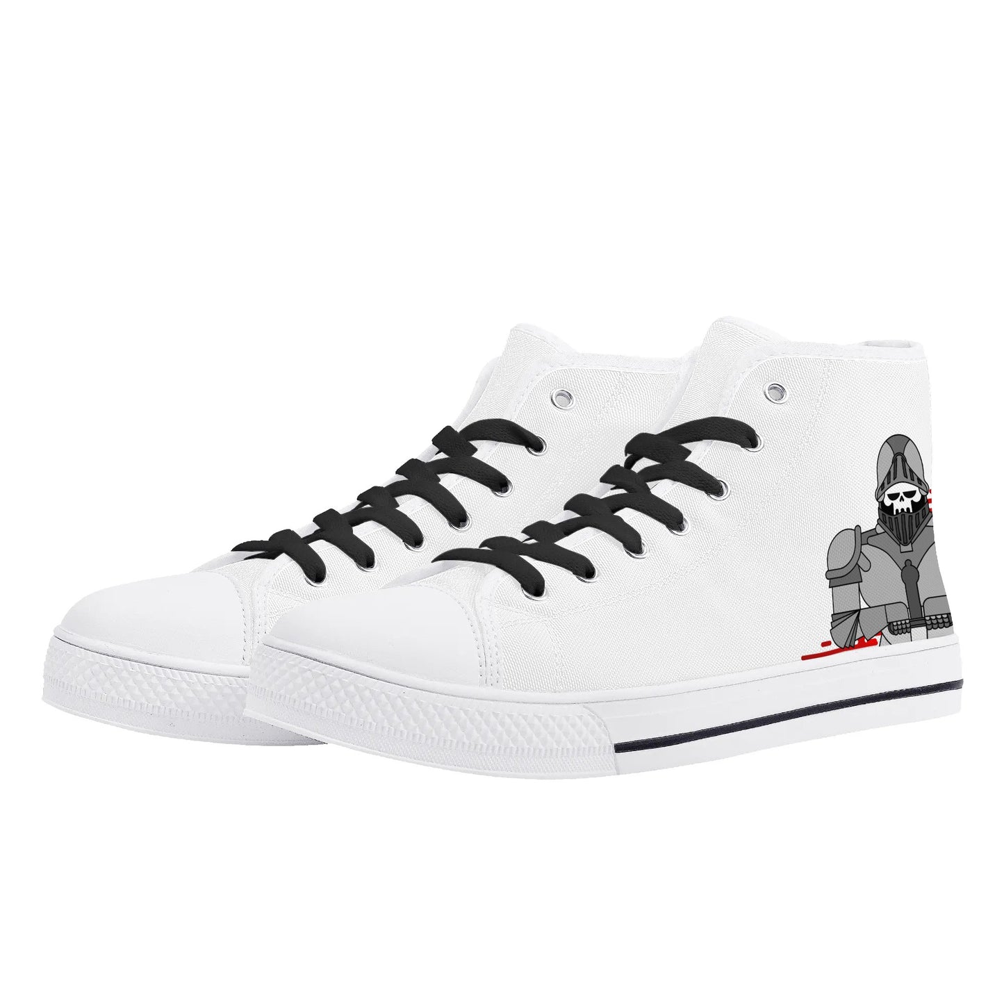 Mens High Top Canvas Shoes - Customized Tongue