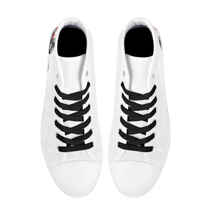 Mens High Top Canvas Shoes - Customized Tongue