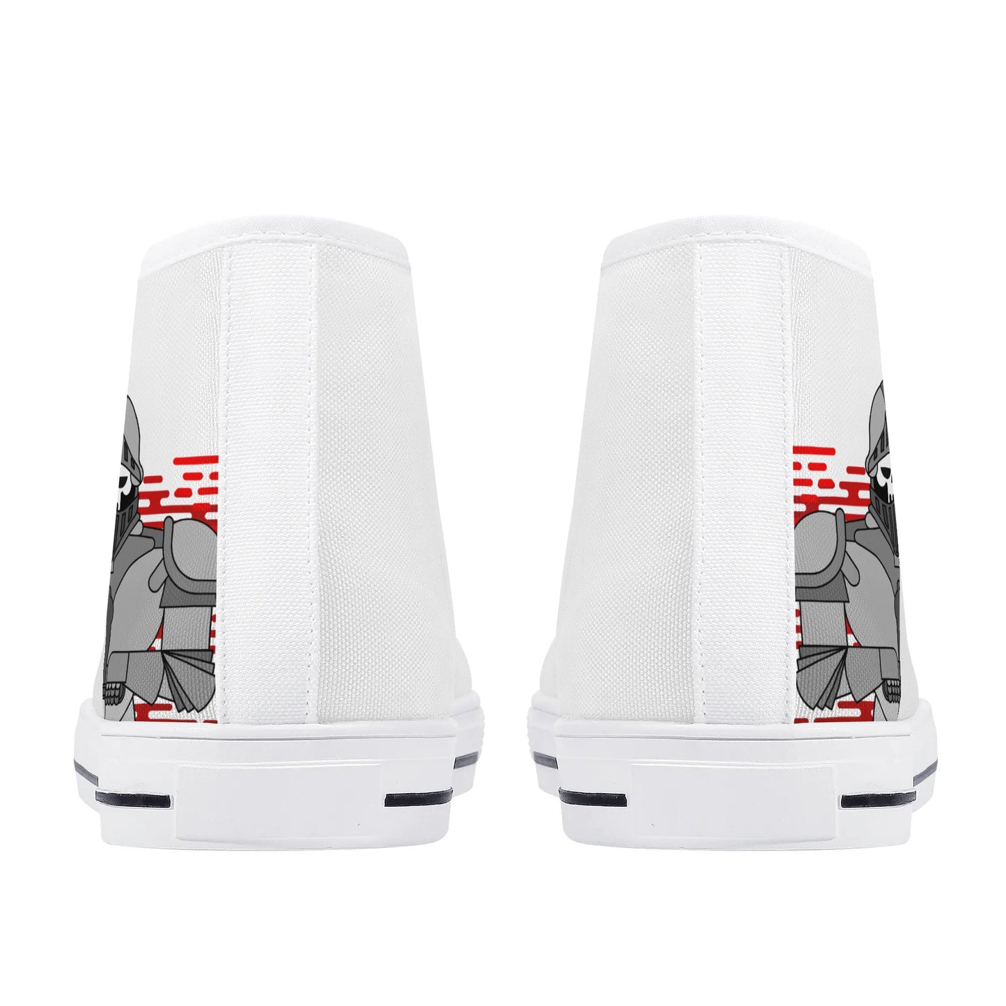 Mens High Top Canvas Shoes - Customized Tongue