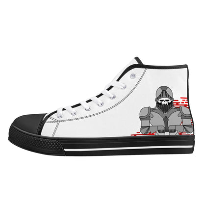 Mens High Top Canvas Shoes - Customized Tongue