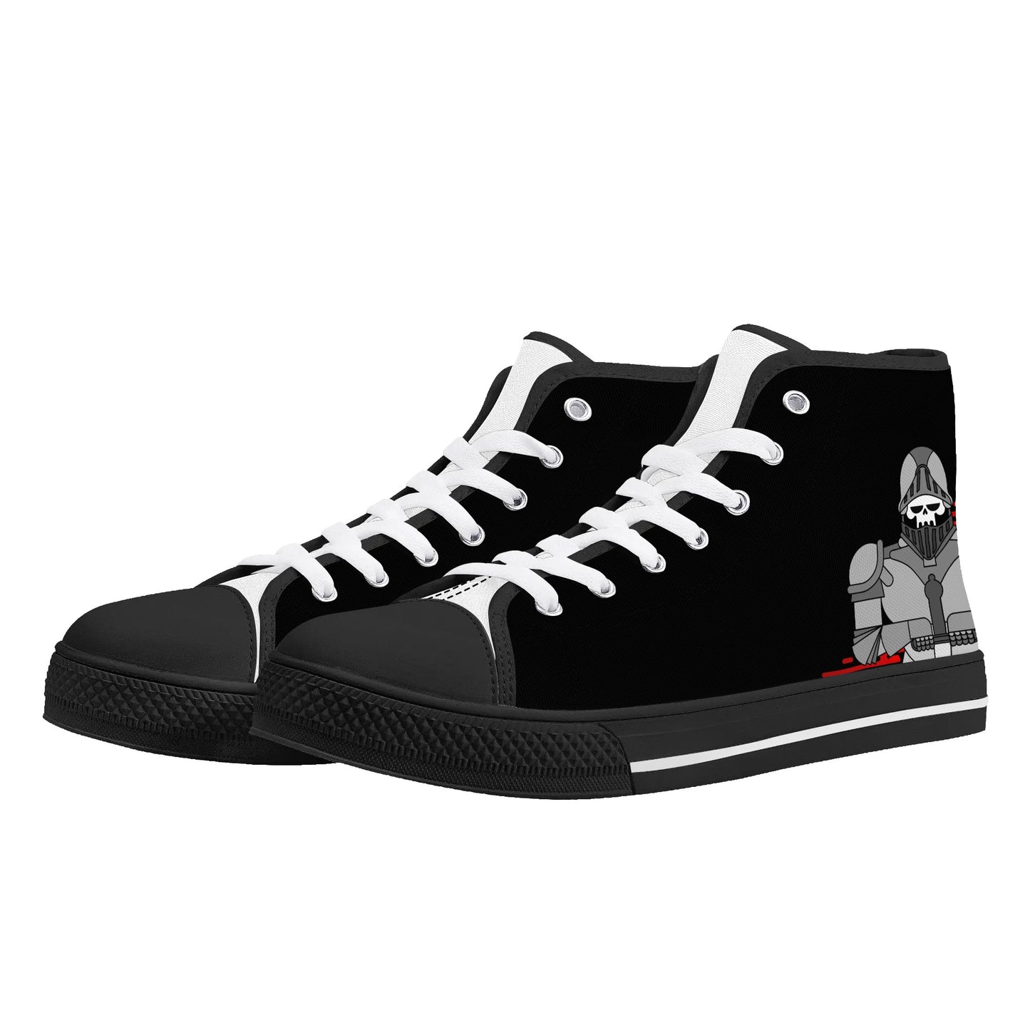 Mens High Top Canvas Shoes - Customized Tongue