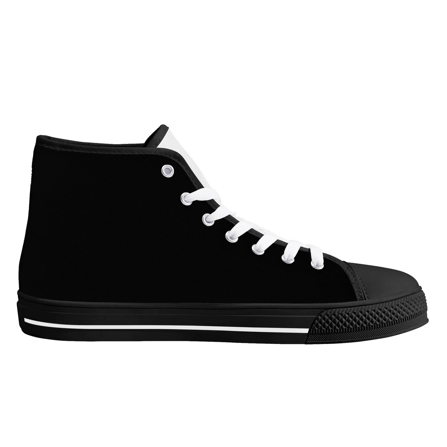 Mens High Top Canvas Shoes - Customized Tongue