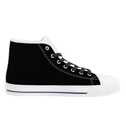 Mens High Top Canvas Shoes - Customized Tongue