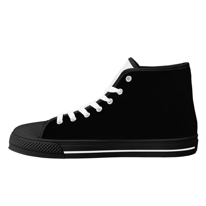 Mens High Top Canvas Shoes - Customized Tongue