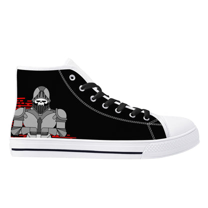 Mens High Top Canvas Shoes - Customized Tongue