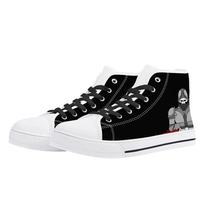 Mens High Top Canvas Shoes - Customized Tongue