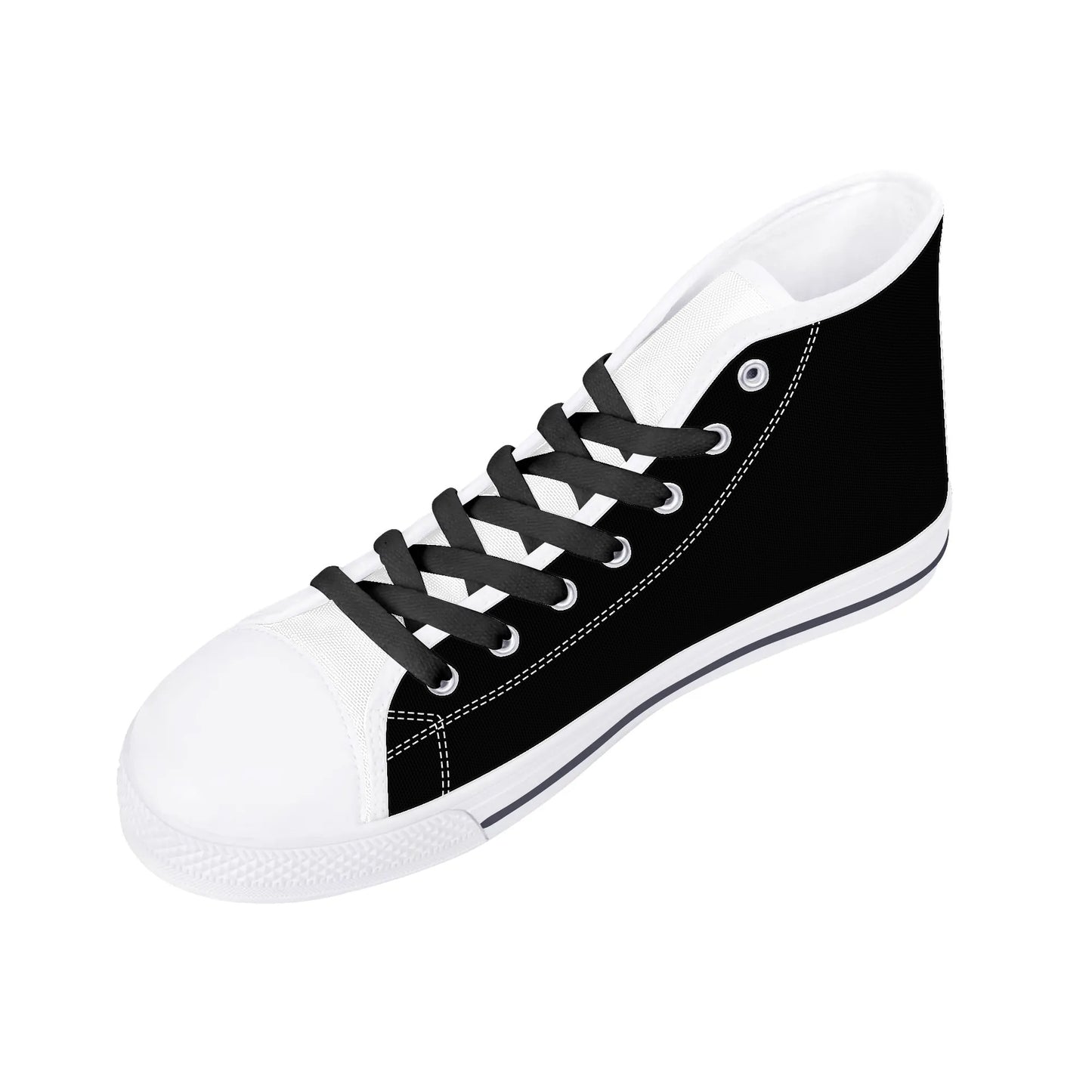 Mens High Top Canvas Shoes - Customized Tongue