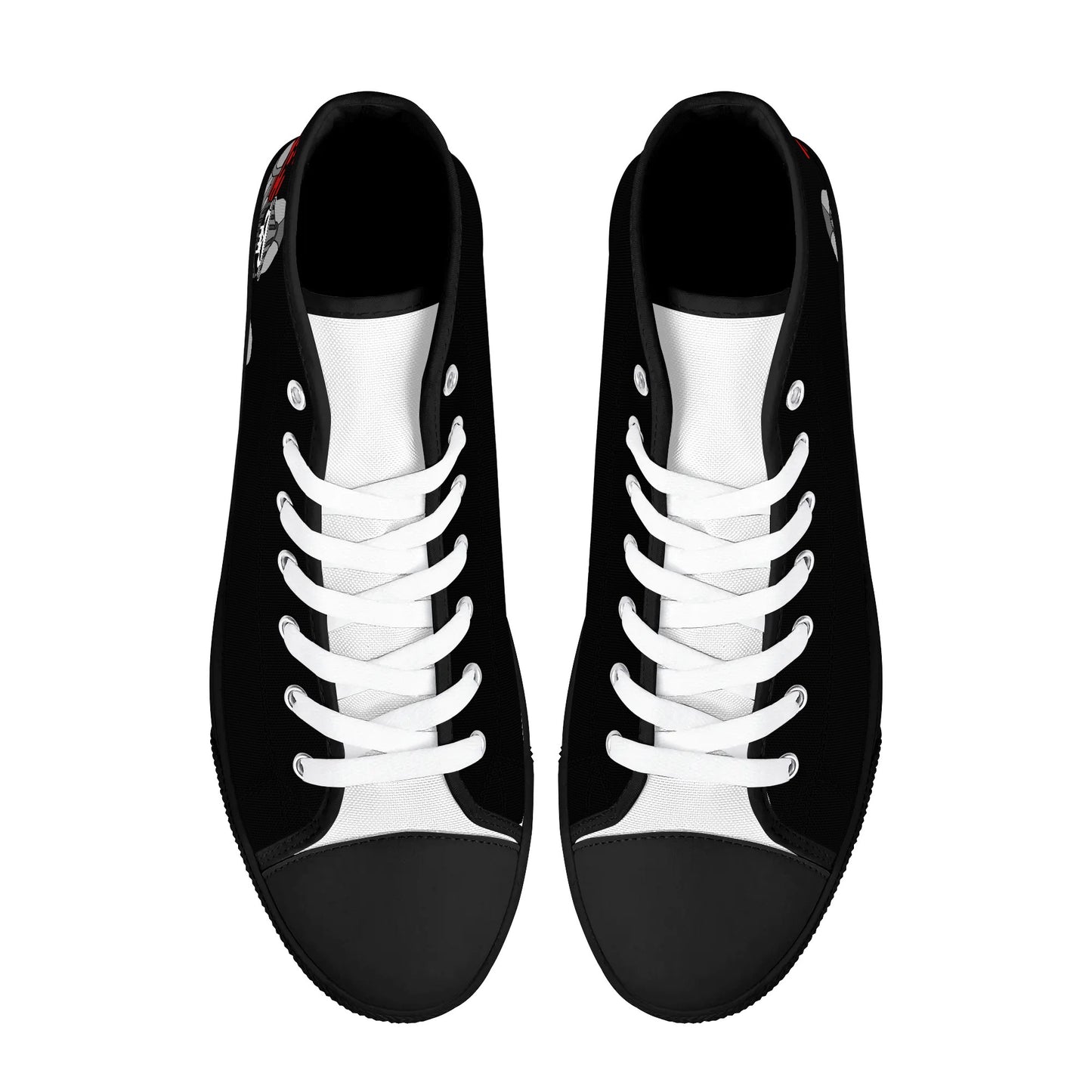 Mens High Top Canvas Shoes - Customized Tongue