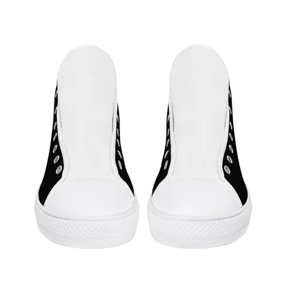 Mens High Top Canvas Shoes - Customized Tongue