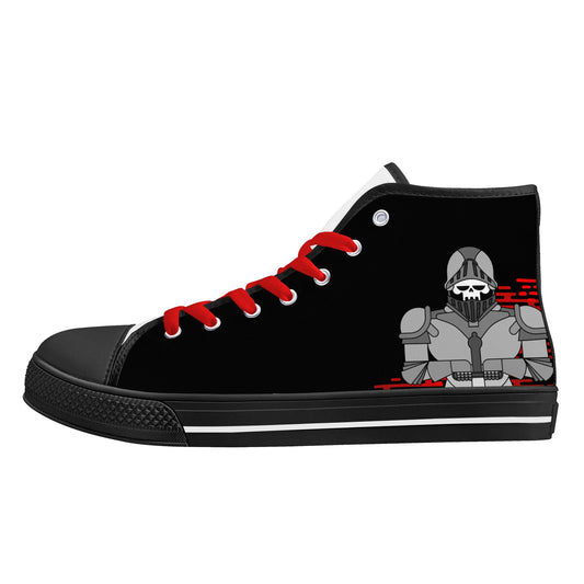 Mens High Top Canvas Shoes - Customized Tongue