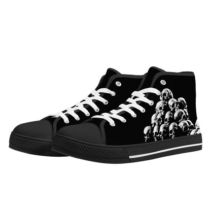 Mens High Top Canvas Shoes - Customized Tongue