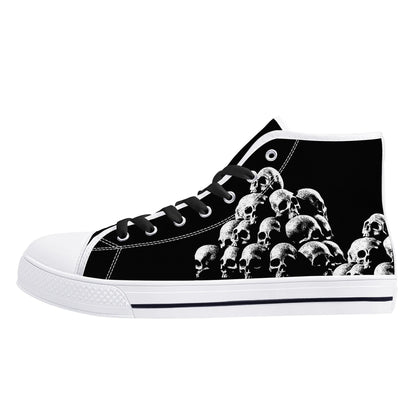 Mens High Top Canvas Shoes - Customized Tongue